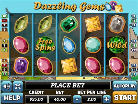Dazzling Gems Slot Grátis